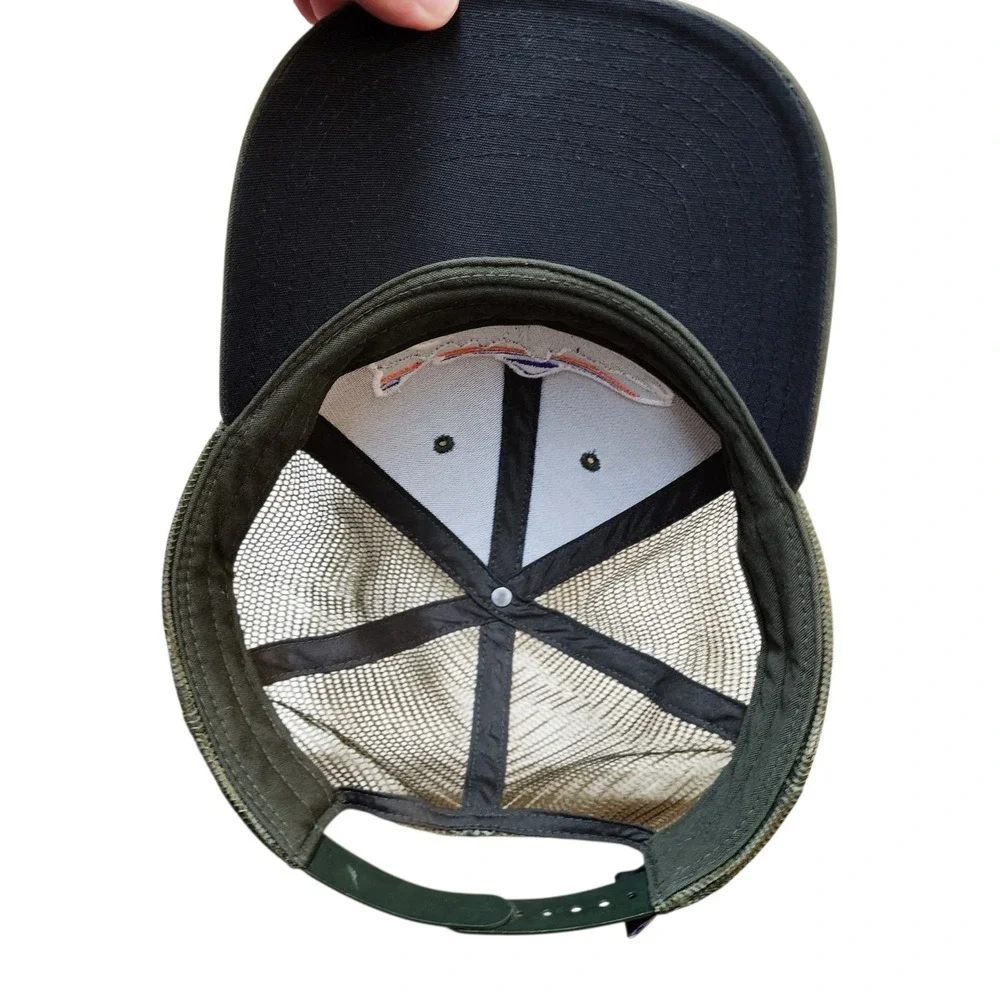 Patagonia Fitz Roy Trout Trucker Hat Snapback Mesh Green Cap Adjustable